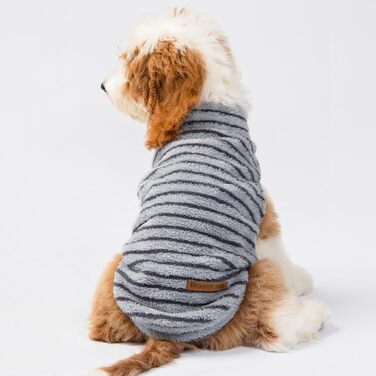 Теплий флісовий светр для собак Fitwarm, 2 шт., зимовий одяг для малих порід, для хлопчиків і дівчаток, сірий і темно-синій, XXL