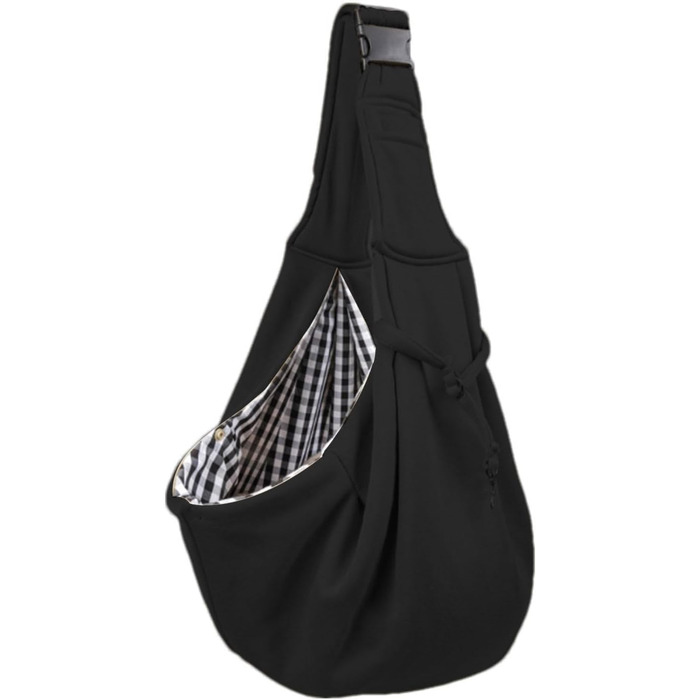 Сумка-переноска для маленьких собак, чорна - регульована переноска для тварин, для подорожей та прогулянок