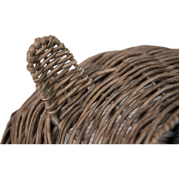 Будинок-ліжко для кота та собаки Huntley Pet Rattan з ротангового плетіння з подушкою