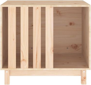 vidaXL Будка для собак 70x50x62 см з масиву сосни, будиночок для собак, лежак