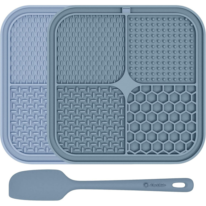 Килимок для повільного годування собак та котів з присосками, 2 шт. - проти нудьги та тривоги