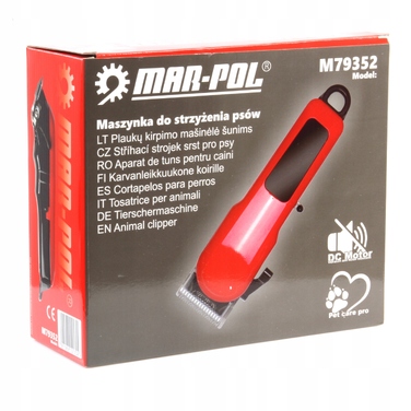Акумуляторна машинка для стрижки тварин Mar-Pol, бездротова