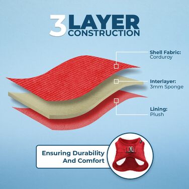 Нагрудник для собак Voyager Step-In Plüsch від Best Pet Supplies - м'який плюшевий нагрудник для собак маленьких та середніх порід, шоколадного кольору, розмір M (обхват грудей 40-45 см)