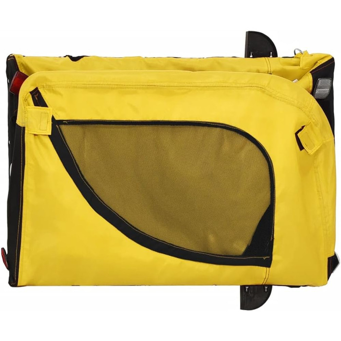 Причіп для тварин до велосипеда, жовто-чорний, Gartenmöbel, 125 x 63 x 66 см