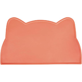 Килимок для котячого корму, силіконовий, неслизький, водовідштовхуючий, червоний