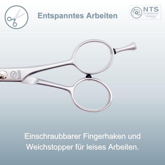 Ножиці для собак та домашніх тварин ROSTFREI, матова сатинова обробка • Ножиці для моделювання шерсті (зубці з одного боку) та фінішні ножиці (6.0-30ZE = 15 см, 30 зубців з одного боку)