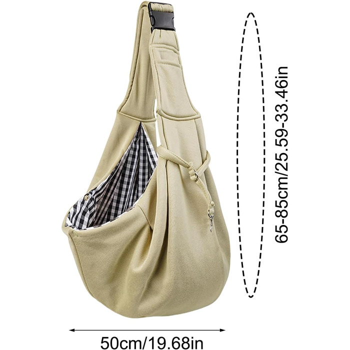 Сумка-переноска для собак та котів, Khaki. Зручна переноска для вигулу, подорожей та активного відпочинку. Регульовані ремені, легка та міцна.