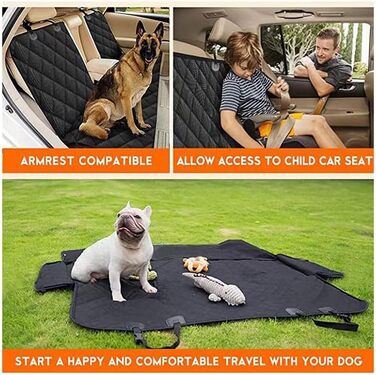 Захист для заднього сидіння автомобіля для собак Volkswagen Tiguan (2016+), вологостійкий, антиковзний, захист від подряпин