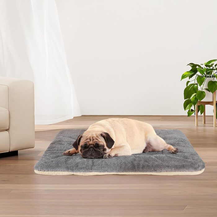 М'яка килимок для переноски собак Kaket, 80x60 см, сірий, для середніх собак та котів