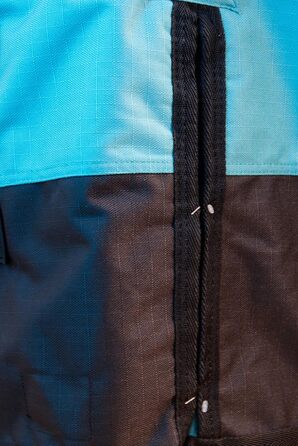 Зимова кінська попона Saddlery4U, Ripstop 1200D, 400 г, високий захист шиї, бірюзово-чорна, 155 см
