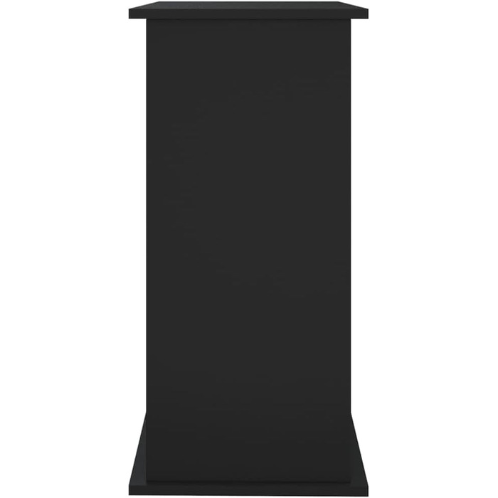 Тумба для акваріума IKAYAA, чорна, деревна плита, 81x36x73 см, підставка для акваріума