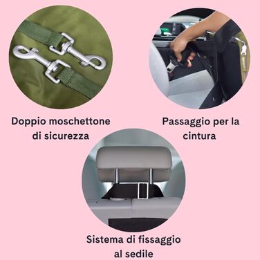 Транспортна переноска для собак UNITED PETS | Знімне миття інтер'єр | Чорно-рожевий | Складана | Універсальна для всіх авто | Переноска для тварин | Коробка для подорожей