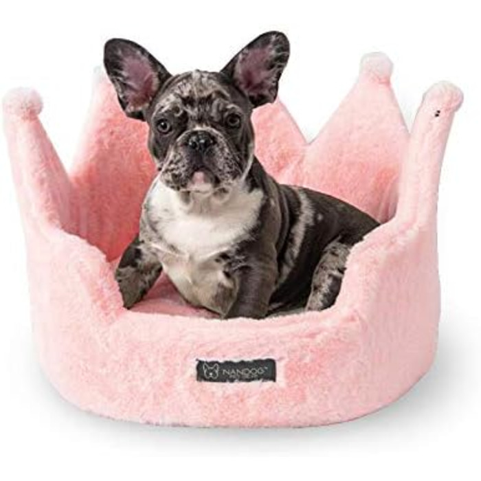 Ліжко для домашніх тварин NANDOG Specialty Cloud Crown рожеве, м'яке