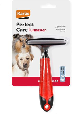 Гребінець для котів Karlie Furmaster, червоно-чорний, розмір L (15.5x8.5x4.5 см)