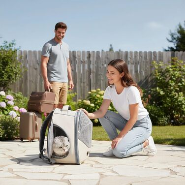 Транспортна сумка для собак сірого кольору, з регульованими ремінцями – ідеальна для подорожей, прогулянок, авто та громадського транспорту