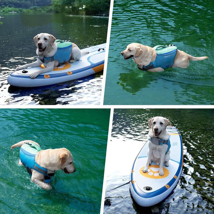 Спасальний жилет для собак ZLX Ripstop Blue L, для малих, середніх та великих собак, регульований, легкий, для плавання та водного відпочинку