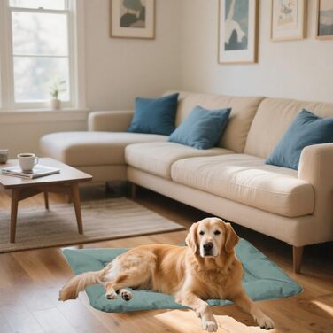 Водонепроникний килимок для собак, ортопедичний лежак для собак, для дому та на вулицю, великі та середні породи (сірий)