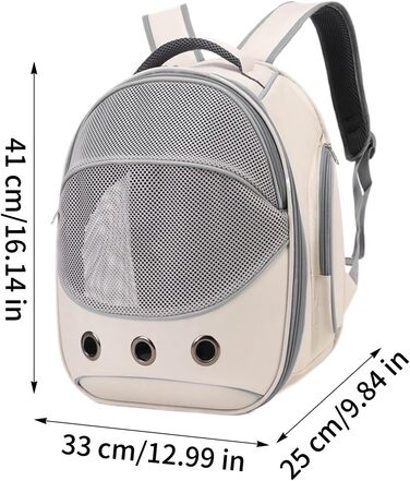 Сумка-переноска для собак та котів, сіра. Зручний регульований ремінь, для подорожей, прогулянок, транспортування