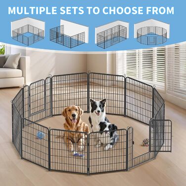 Забіг для цуценят Kuro Sagol 80 см - вольєр з автоматичним замком для собак, котів, кроликів. Ідеально для саду та ігрової зони на вулиці. 12 елементів