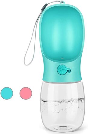 Водяна пляшка для собак Kalimdor: витокозахисна, портативна, 340 мл, блакитна