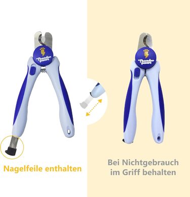 Професійна кусачка для догляду за кігтями собак Thunderpaws з захистом, блокуванням та пилочкою (Середній-Великий, Зелений). Також доступна для собак малих та середніх розмірів (Блакитна)