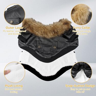 Теплий зимовий одяг для собак: флісова куртка-жакет для малих та середніх собак, M