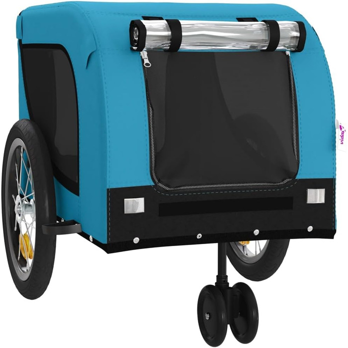 Причіп для велосипеда для собак, блакитний та чорний, Oxford-Gewebe & Eisen, LH32049