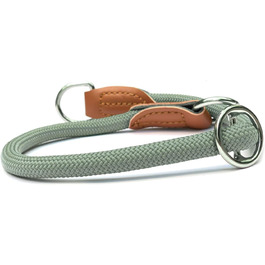 Нашийник для собак Leisegrün Devon, паракорд, зелений, регульований, розмір M