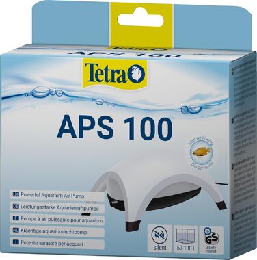 Tetra APS 300 тиха мембранна повітряна помпа для акваріумів 120-300 л, біла