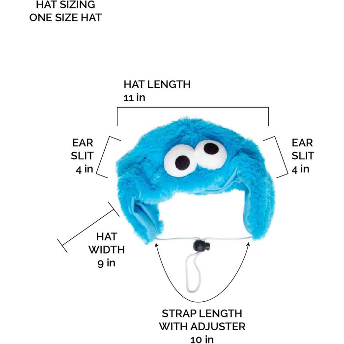 Костюм для собаки Пета Креве Сезамний Вулиок, Кукі Манстер, Великий