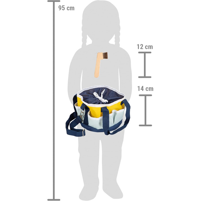 Набір для догляду за конем Small Foot: дерев'яні аксесуари для гри, іграшки для дітей