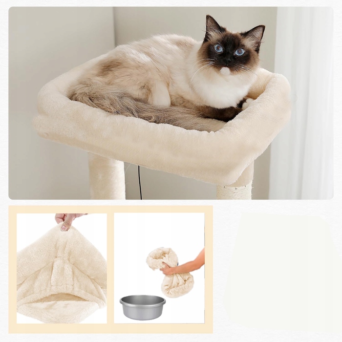 Низька дряпалка, висока дряпалка, лежанка та килимки-дряпалки