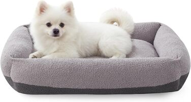 Крісло-ліжко для собак великих порід, XXL, знімний чохол, неслизьке, з підголовником, 106x76x20 см, сірий