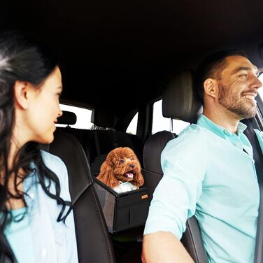 Автокрісло для собак: міцне, водонепроникне, для малих та середніх порід, чорне, з рамою