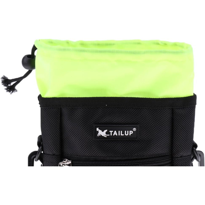 Сумка для корму для собак D DOLITY | Лежачка для дресирування собак | Сумка для ласощів з плечовим ременем | Сумка для перекусів для собак, для активного відпочинку на вулиці - Чорна