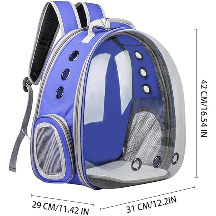 Транспортна переноска для котів Transportbox Katze – складана переноска для котів та маленьких собак, блакитна