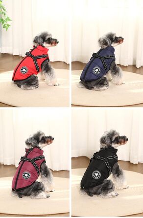 Тепла куртка для собак BT Bear, водонепроникна, для дрібних собак та цуценят (Помаранчевий, S)