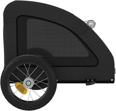 Причіп для собак Oxford, 124x53x53 см, чорний - універсальний для маленьких та великих тварин