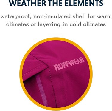 RUFFWEAR Sun Shower легкий водонепроникний дощовик для собак, розмір XS, рожевий гібіскус
