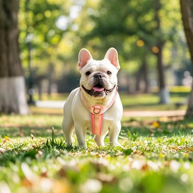 Нашийник для собак середнього розміру TSPRO, не тягне, легкий, регульований, градієнт кольору, з швидкою застібкою, дихаючий та довговічний (жовто-зелений, розмір 2). Розмір 2 (обхват шиї 40,6–68,6 см, обхват грудей 40–70 см) Градієнт жовто-зелений