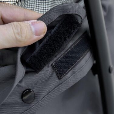 Дитяча візок для собак PawHut - складаний, сірий та чорний, 82x47x97 см