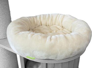 Клітка-лежанка для котячого будиночка Kratzbaumland, сумісна з Natural Paradise та Woody, 50 см, кремовий плюш