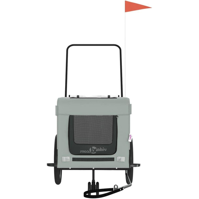 Фаркоп-причіп для велосипеда Gecheer, чорний, для собак, 123x63x66 см, сірий