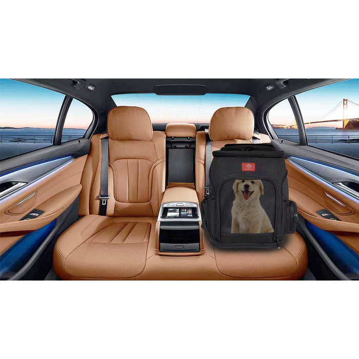 Розширюваний рюкзак для домашніх тварин One for Pets для котів та собак, чорний колір