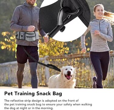 Сумка для корму для собак, поясна сумка, бананка для собак, бананка для тренувань, поліестер, кілька кишень, знімна кишеня для ласощів (сіра)