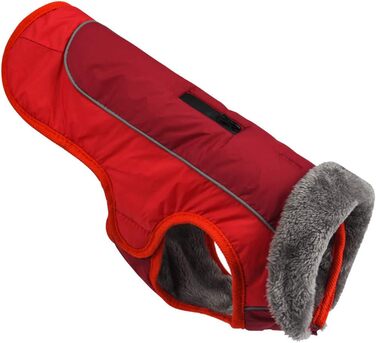Водонепроникний теплий дощовик для собак з отвором для шлейки, XL, червоний