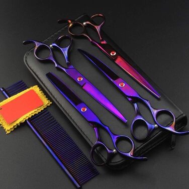 Набір професійних ножиць для грумінгу собак, 7 дюймів (золотий)