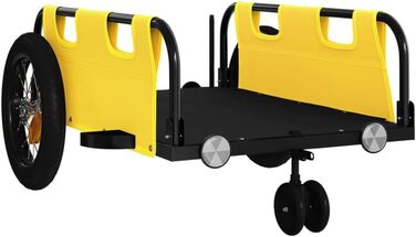 Причіп для велосипеда: вантажний, для собак, жовтий, Oxford, міцний, легко монтується