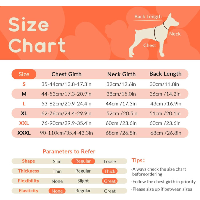 Зимовий одяг для собак, тепла куртка-жилет для великих собак, водонепроникна, з флісовою підкладкою, світловідбиваюча, з отвором для повідка (Помаранчевий, XL)
