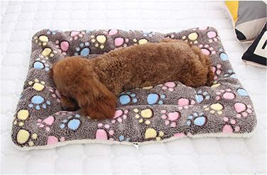 М'який килимок для собак та котів Dreamskull: килимок-підстилка, ліжко, деку, 91x70 см, коричневий